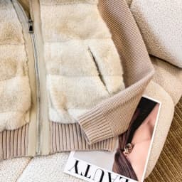 2026 Winter New High-End Knitted Sleeve Patchwork Mink Fur down Jacket Women's Short Fur Jacket