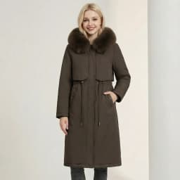 2026 New Double-sided Wear Parkas Women's Winter Fleece Cotton-padded Jacket X-long Overcoat Faux Mink Fur Thicken Hooded Coats
