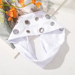 Women's Buttonhole Headband, Hollow Buttonhole Elastic Headband, Buttonhole Elastic Casual Hair Accessory
