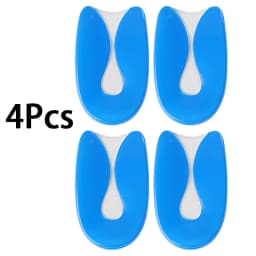 2pcs/4pcs Gel Heel Protectors Shock Absorbing Insoles Soft Elastic Silicone Heel Cushions Foot Care Products Fasciitis Insoles