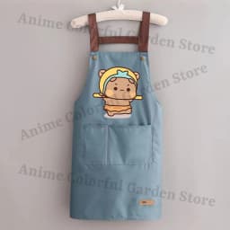 Bubu Dudu Kitchen Waterproof Oil Resistant Apron for Men Women Anime Fashion Aprons Cooking Solid Color Hotel Work Clothes Gifts