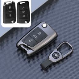 Car Key Holder Case Cover For VW Volkswagen Passat B8 CC Polo Tiguan Golf 7 GOLF8 MK8 MK4 For Skoda A7 A5 Octavia Superb Yeti