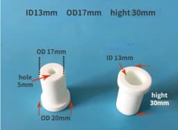 10PCS Ceramic Insulating Beads Ceramic Sleeve T-Casing Electric Heating Tube High Temperature Insulating Ceramic Plug
