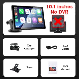 Jansite 10.1'' 4K Dashcam 4:3 Large Screen Carplay Android Auto DVR Car Intelligent Systems Multimedia Video Player Stereo Radio
