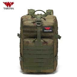YAKEDA Lightweight Outdoor Mountaineering Backpack 45L Large Capacity Camouflage Bag Load Reducing Air Cushion Strap