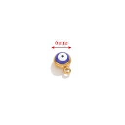 10pcs Stainless Steel Round Small Charms Devil's Eye Charms For Jewelry Making Earring Bracelet Pendant Jewelry Findings Bulk