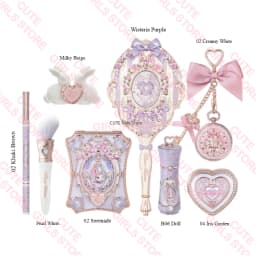 Makeup Set Flower Knows Bunny Garden Collection 6 Color Eyeshadow Palette Embossed Blusher Shine Lipstick Kit Maquiagem