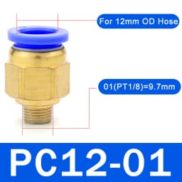 20/50PCS Pneumatic Air Connector Fitting PC 4mm 6mm 8mm 10mm 12mm Thread 1/8" 1/4" 3/8" 1/2" Hose Fittings Pipe Quick Connectors