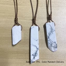 CSJA Healing Crystals Necklaces Irregular Natural Stone Slice Pendant Necklace Pink Quartz Labradorite Tiger Eye Jewelry H090