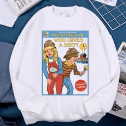 Can You Help Solve The Mystery Of Who Gives A Shit Men Women Hoody Harajuku Streetwear Loose Fleece Pullovers Casual Clothes