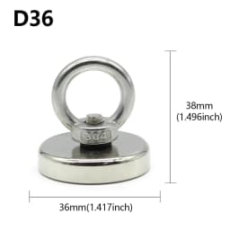 Neodymium Magnet N52 Heavy Duty Magnet with Countersunk Hole Eyebolt Salvage Searcher Magnets