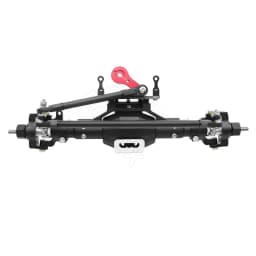 CNC Aluminum Diamond-Shaped Aluminum Alloy Complete Front & Rear Axle for 1/10 RC Crawler Truck Axial SCX10 II 90046 90047