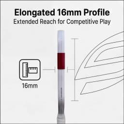 Project Boomstk Extended Pickleball Paddle, featuring a 16mm honeycomb core to boost your game