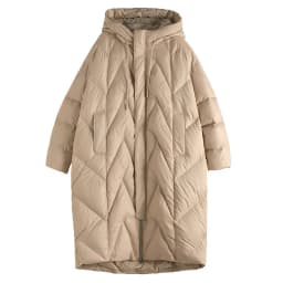 Schinteon Women 90% White Duck Down Long Jacket with Hood Casual Loose Over Size Winter Warm Outwear High Quality 2026 New