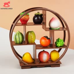 1PC Dollhouse Miniature Bogu Empty Shelf Mini Display Stand Storage Rack Model Toy Scene Decoration DIY Accessories