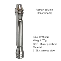 Dscosmetic Roman Column Ti Safety Razor Handle