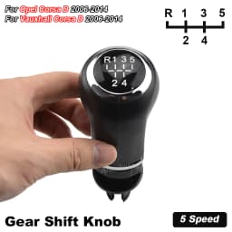 5/6 Speed Car Gear Shift Knob Shifter Gaitor Boot Cover Black Fit For Opel Corsa D  2006 2007 2008 2009 2010 2011 2012 2013 2014