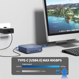 Mini PC Computer i5-1340P WIFI6 BT5.2 Mini Gaming PC 2.5G LAN USB4.0 DDR5 4800MHz PCIe SSD Mini Desktop Computer/ OpenClaw