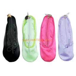 Ballet Shoe Makeup Bag and Pencil Case Fabric Texture Suitable for Students and Dance Lovers with Large Capacity Storage