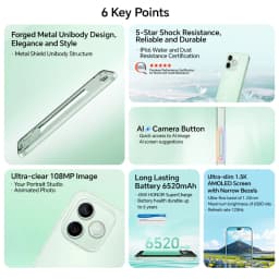 2026 NEW HONOR 600 Lite 5G Smartphone MediaTek Dimensity 7100 Elite 6.6”120Hz AMOLED 6520mAh 45W SuperCharge 108MP AI Camera