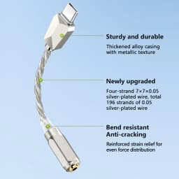 USB C DAC Type-C to 3.5mm Headphoner Amplifier 32Bit 384KHz Dongle DAC KT02H20 HIFI Audio Decoding Adapter Amp