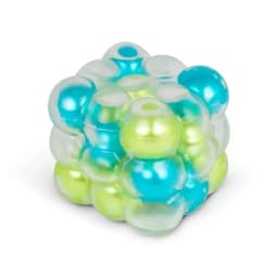 Scrunchems Colorful Beads Fidget Squeeze Cube Soft Gummy Stress Relief Anti Anxiety Asmr Squish Square Toy For Adults Desk