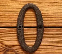 Metal Letters House Numbers Retro 3D Sign Cafe Wall Creative Cast Iron Decoration Doorplate Digital Arabic Furniture Hardware