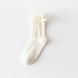 Cotton Women's Socks Frilly Ruffle Socks Spring Summer Casual Ankle Short Boat Socks Loose Knitting Solid Color Mid Tube Sock