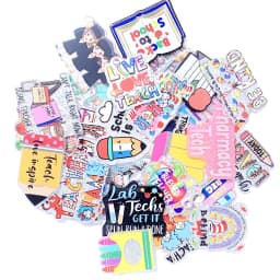 10PCS Mixed 54MM Glitter Acrylic Charms Heart Lung Dog Mom Nurse Fit DIY ID Card Badge Holder Jewelry Making