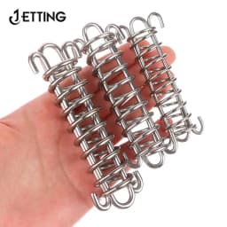 1pcs Dog Leash Shock Absorbing Buffer Tension Spring Training Sun Shade Heavy Duty Steel Tent Rope Fixed Buckle Drawbar Spring
