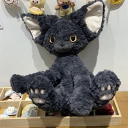 Cute Black Cat Plush Toy Throw Pillow Kawai Khaki Curly Black Cat Long Hair Doll Stuffed Animals Festive Gifts For Kids Birthday