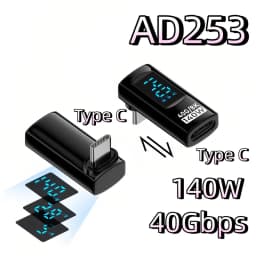 140W 60W 36W USB Type C Converter Digital Display 40Gbps 8K Video Fast Charging USB Adapter for iPhone 17 iPad Laptop Monitor