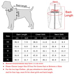 Winter Dog Clothes For Small Dogs Cats Waterproof Pet Warm Reflective Vest Jackets With D-ring Chihuahua French Bulldog Coats