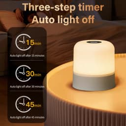 LED Night Light RGB Remote Table Lamp Rechargeable Bedroom Bedside Lamps Color Changing Touch Dimmable Portable Christmas Lights
