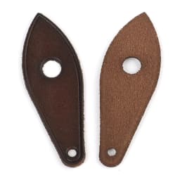 2Pcs Genuine Leather Zip Puller Replacement Leaf Shape Zipper Heads for Luggage Backpack Jacket Suitcase Bag Accessories