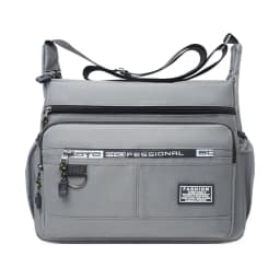 Men's Cross-Body Bag with Multi-Layered Pockets, Adjustable Shoulder Strap, Business Single-Shoulder Bag