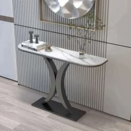 Nordic Light Luxury Console Table for Living Room Furniture Entryway Table Modern Hallway Table Semicircular Entrance Tables