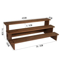 Retro Ladder Frame Solid Wood Bracelet Shelf Figure Buddha Display Ornament Headgear Storage Bracelet Display Stand