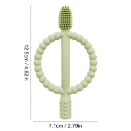Baby Silicone Training Toothbrush Safe Toddle Teether Chew Toys Teething Ring Gift Infant Baby Chewing Clean Teething Toys