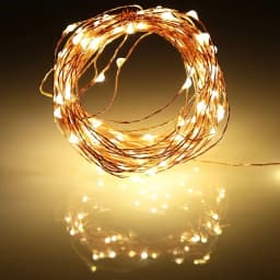Battery Power Fairy Lights Silver Wire Xmas String Lamp Outdoor Garden Wedding Holiday Lights for Christmas Wedding Party Decor