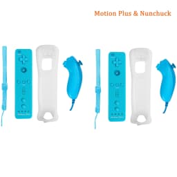 For Nintendo Wii/Wii U Joystick 2 in 1 Controller Set Wireless Remote Gamepad Motion Plus with Silicone Case Video Game