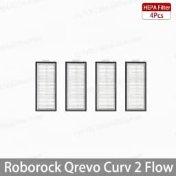 Roborock Qrevo Curv 2 Flow/Qrevo Curv 2 Flow Robot Vacuum Accessorie Main Side Brushe Mop Cloth HEPA Filter Dust Bag Spare Parts