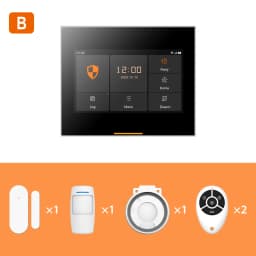 Staniot WIFI Version Tuya Intelligent Wireless WiFi House Security Alarm System Kits Compatible with Alexa and Google Home