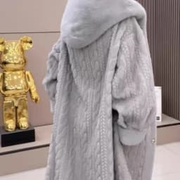 Winter Thick Warm Female Long Loose Coats Plus Size Button Fly Vintage Women's Faux Fur Outerwear Ladies X-long Dobby Fur Jacket