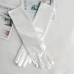 3 Lengths 23 cm 38 cm 55 cn Solid Black White Satin Gloves Women Elegant Etiquette Evening Bride Dress Wedding Opera Elbow Glove