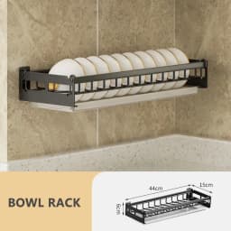 Dish Rack Punch-free Kitchen Organizer Storage Drying Shelf Wall-mounted Multifunction Drain Chopsticks Spoon Tableware Holder