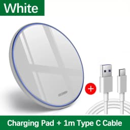 Portable 30W Wireless Charger, Fast Charging Station Compatible with iPhone 16/15/14/13/12 Pro Max, 8 Mini, Samsung and Xiaomi