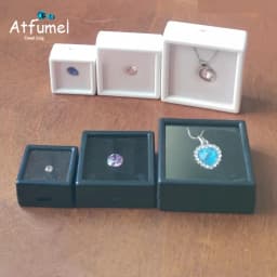Diamond Jewelry Storage Box Stone Gem Jewellery Packaging Box 3cm/4cm/5cm Counter Gemstone Organizer Charms Diamond Display Tray