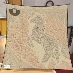 New Summer Air-conditioned Room Warm Square Scarf French Fashion Women's Shawl Gift Fashion Trend Headscarf