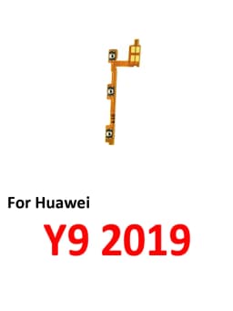 For Huawei Y9 2019 Phone New Power Volume Button On Off Up Down External Key Internal Flex Cable Parts Black Green Blue